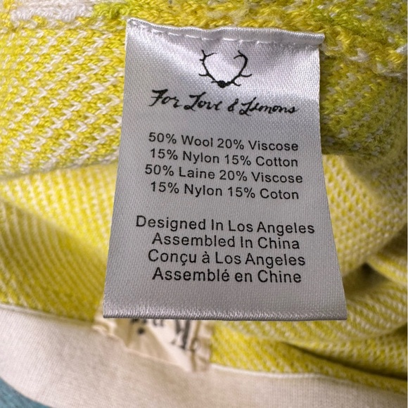 For Love & Lemons Knitz Flock to Me Birdie Size Large Crop Top & Size Med Skirt - Picture 12 of 14